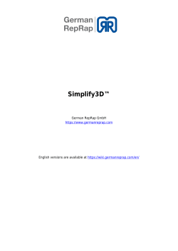 Simplify3D - German RepRap Wiki