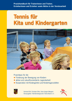 Leseprobe WTB-Praxisbuch „Tennis für Kita und Kindergarten“