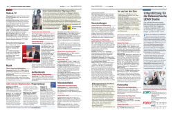 Die Termin-Doppelseite der Nr. 21 vom 29. Mai 2016