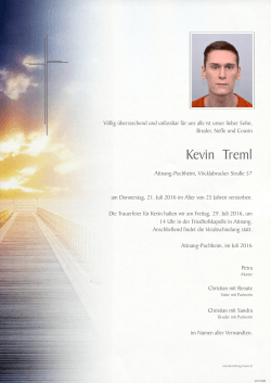 Kevin Treml - Bestattung Hauser