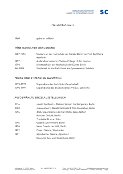 Harald Kohlmetz - Semjon Contemporary