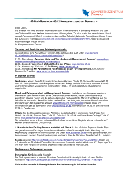März 2012 - Kompetenzzentrum Demenz Schleswig
