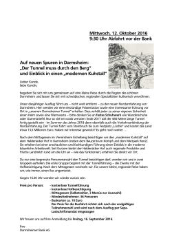 Herbstausflug 2016 - Darmsheimer Bank eG