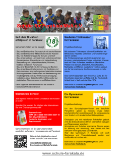 Infozeitung 2016 - Schule f&uuml;r Farakala/Mali eV