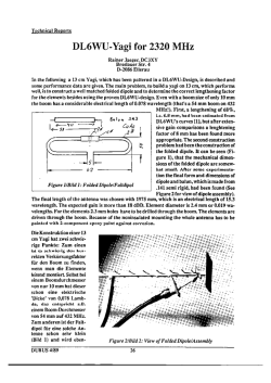 DL6WU-Yagi for 2320 MHZ