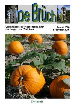 August/September - Kirchengemeinde Hambergen