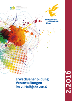 Das Programm der Erwachsenenbildung im Ev. Kirchenkreis Kleve