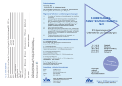 Flyer  - Sekretariats-/ Assistenzfachtagung in MV