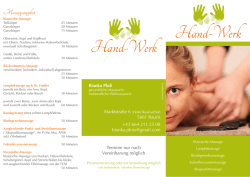 Massage-Angebot