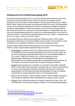 Hintergrund zum Erd&uuml;berlastungstag 2016 - INKOTA