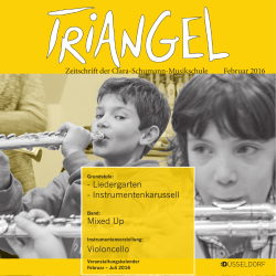 PDF: Musikschulzeitschrift TRIANGEL aktuell