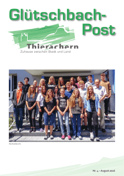 Ausgabe August 2016 - Gemeinde Thieracher