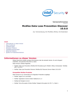 Data Loss Prevention Discover 10.0