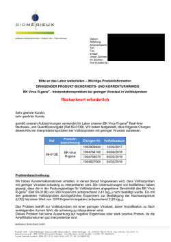Rückantwort erforderlich