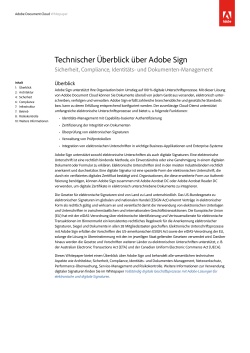 Whitepaper: Technischer Überblick über Adobe Sign