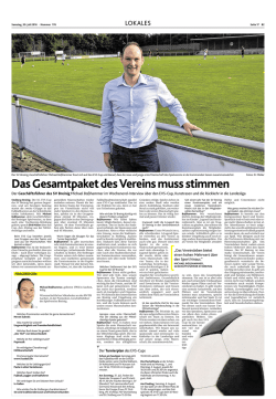 Dirk M&uuml;ller - SV Breinig