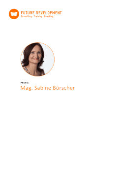 profil - Sabine Bürscher