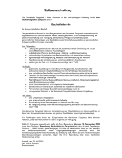 Stellenausschr. Bauhofleiter
