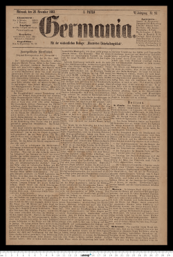 Mittwoch, den 28. November 1883 Abonnement