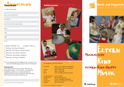 Eltern-Kind-Musik - und Singschule Heidelberg