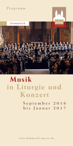 Konzert Musik in Liturgie und