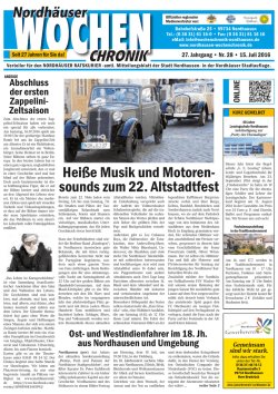 Hei&szlig;e Musik und Motoren- sounds zum 22. Altstadtfest