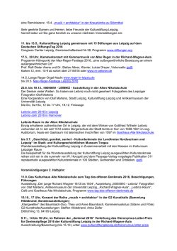 eine Reminiszenz, 16.4. &bdquo;musik + architektur&ldquo; in der Kreuzkirche zu