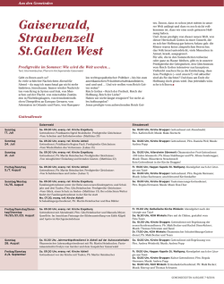 Gaiserwald - Kirchgemeinde Straubenzell