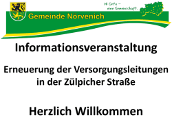 Informationsveranstaltung Z&uuml;lpicher Stra&szlig;e