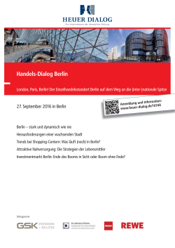 Handels-Dialog Berlin - GSK Stockmann + Kollegen