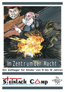 Anmeldung - Zeltlager