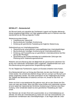 Infoblatt Beistandschaft