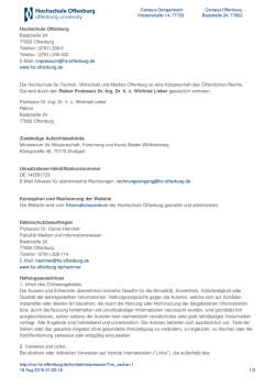 Impressum und Copyright - E