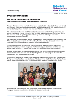 Mit RASA zum Realschulabschluss