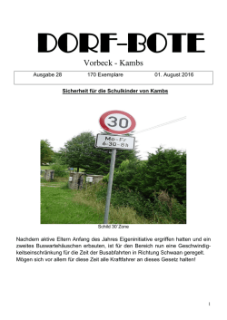 Dorf-Bote vom 01.08.2016