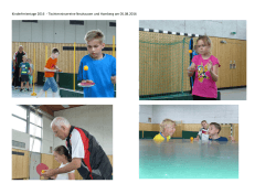 Kinderferientage 2016 - Tischtennisvereine