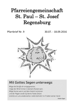 Pfarreiengemeinschaft St. Paul – St. Josef Regensburg