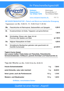 Ihr Fleischereifachgesch&auml;ft