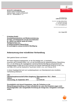 Grundwasserwentnahme und
