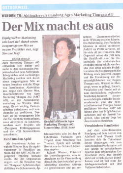 DerMix macht es aus - Agro Marketing Thurgau AG