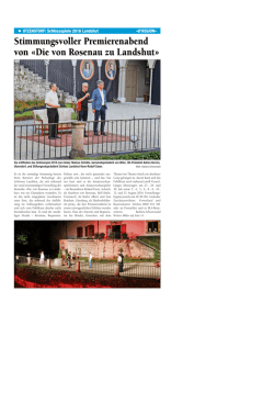 d`region vom 26-07-2016 - Schloss Spiele Landshut