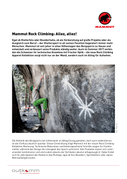 Mammut Rock Climbing: Allez, allez!