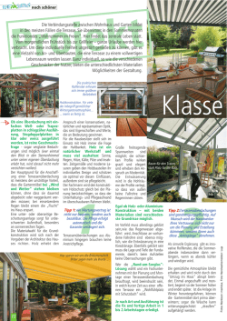 Die Verbindungsstelle zwischen Wohnhaus und Garten bildet in den