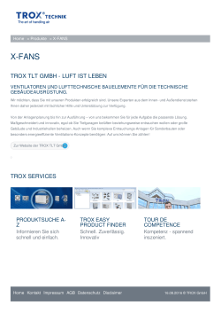 X-FANS - TROX GmbH
