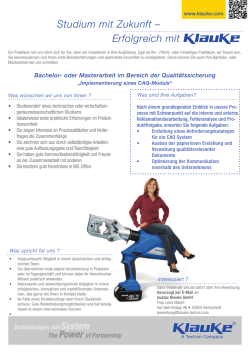 Implementierung eines CAQ-Moduls