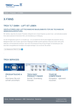 X-FANS - TROX HESCO Schweiz AG