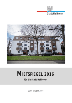 Mietspiegel 2016 für die Stadt Heilbronn