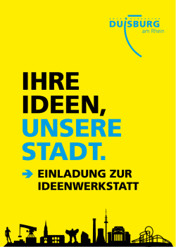 ihre ideen, unsere stadt.