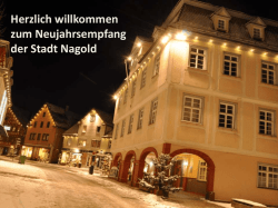 Herzlich willkommen zum Neujahrsempfang der Stadt Nagold