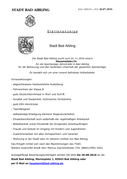 Briefkopf Stadt Bad Aibling mit kl. Wappen